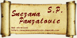 Snežana Panzalović vizit kartica